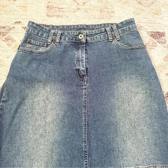 Vintage Y2K denim maxi skirt size 8 - Picture 11 of 14